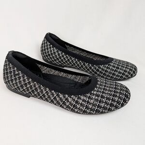 VIVAIA Tweed Knit Ballet Flats Washable Comfort Shoes